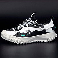 Кроссовки мужские Nike ACG Mounth Low Gore-Tex White Black / Найк АЦГ Маунт Гор-Текс низкые черные белые