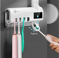 Автоматичний дозатор для зубної пасти та щіток Toothbrush sterilizer W-027 Диспенсер для зубно пасти