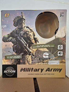 Ігровий набір військового спорядження дитячий Military Army PD-102A (з іграшковим автоматом, звук, світло), фото 2