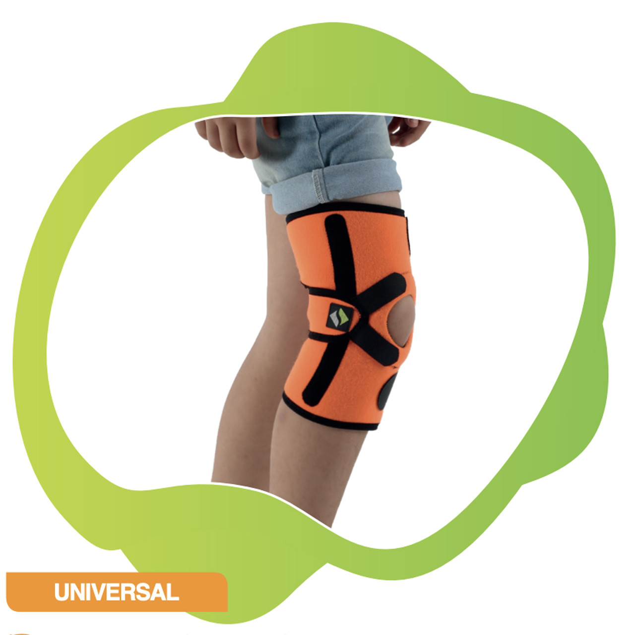 Дитячий бандаж на коліно для підтримки колінної чашки та зв'язок Orthopoint ERSA-202-KDS наколінник для дітей