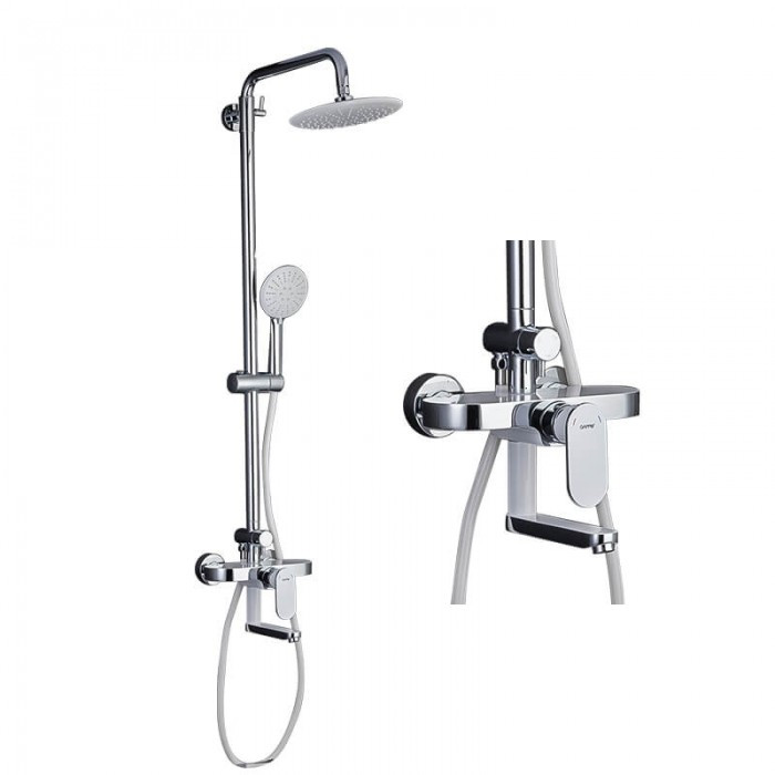 Душова колона зі змішувачем GAPPO G2419-8 Білий, фото 1