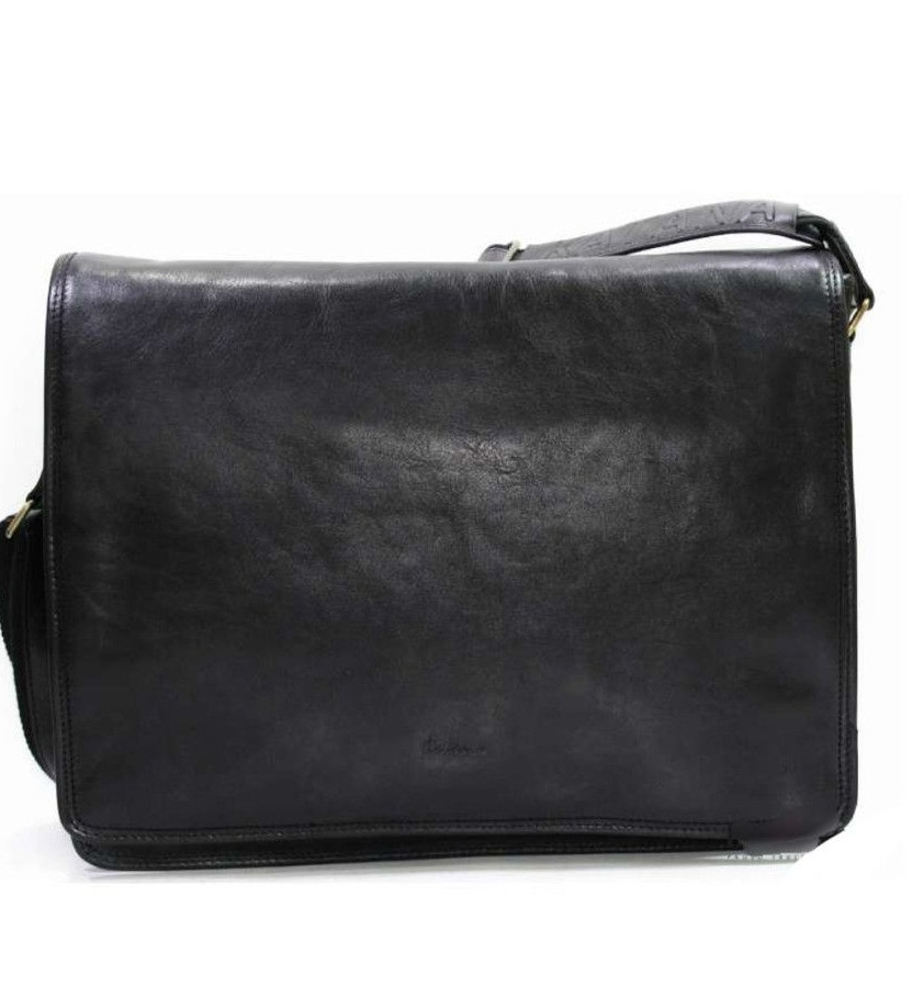 Чоловіча шкіряна сумка через плече для документів А, фото 1