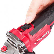 Акумуляторна безщіткова болгарка Worcraft CAG-S20LIBH-125, фото 5