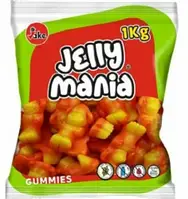 Желейные конфеты Обезьянки БЕЗ ГЛЮТЕНА И ЛАКТОЗЫ Jelly Mania Gummies 1кг Испания