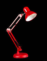 Лампа настільна офісна для манікюру затискачем Червона лампа на струбцині та на підставці, лампа для школяра NSM-800A