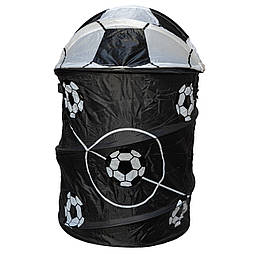 Кошик для іграшок - футбол, 57*38 см, чорно-білий, поліестер, арт. 518301