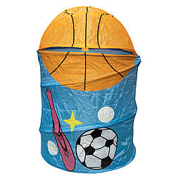 Кошик для іграшок - баскетбол, 67*44 см, блакитний, поліестер (518318)