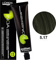 Фарба без аміаку L'Oreal Inoa 5.17 світлий шатен попелястий металізований 60 мл