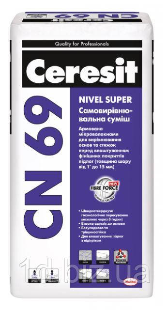 Самовирівнювальна суміш Ceresit CN 69, фото 1