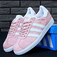 Кроссовки женские Adidas Gazelle pink / кеды Адидас Газели розовые