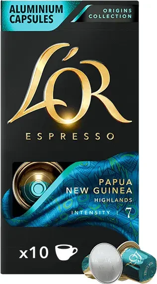 Оригінал! Кава у капсулах Nespresso L'OR Espresso Papua New Guinea 10 шт