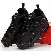 Кроссовки женские и мужские Nike VaporMax plus black / Найк Вапормакс плюс черные