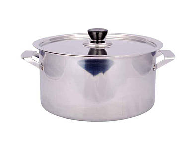 Каструля з нержавіючої сталі 4л цилиндр. VT6-11029-4 ТМ VITOL FG