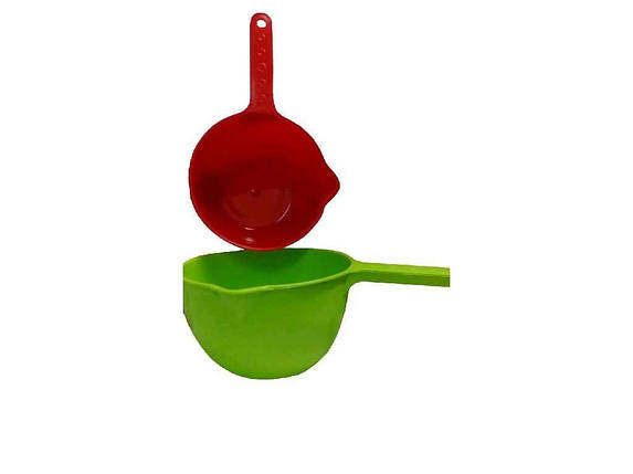 Ківш пластиковий з носиком та шкалою 1л ТМ КОБИЛЬЧЕНКО FG, фото 1