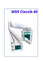 Профільна система WDS Classic 60, EkipazhUltra 60 (трьохкамерний профіль з монтажною шириною 60мм)