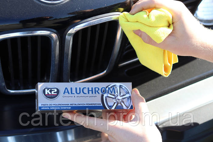 Паста для полировки хромированных деталей K2 Aluchrom туба 120 г ...