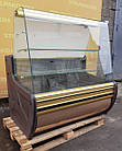 Кондитерська холодильна вітрина "Cold C-12G" (Польща), 1.2 м., золотий колір, Б/у, фото 3