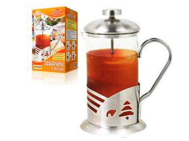 Френч-прес для кави/чаю скляний 1,0л MS-0149 ТМ STENSON FG