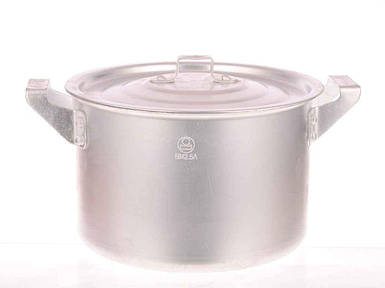 Каструля алюмінієва циліндрична 2,5л мет. кришка ТМ INTEROS FG