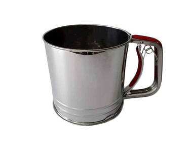 Кружка-Сито нержавіюче сталь з силіконовою ручкою 10*12,5см VT6-19599 18887 ТМ VITOL FG