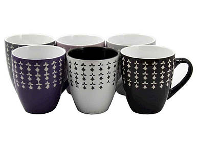 Чашка 400мл Візерунок мікс KW 111 ТМ INTEROS FG