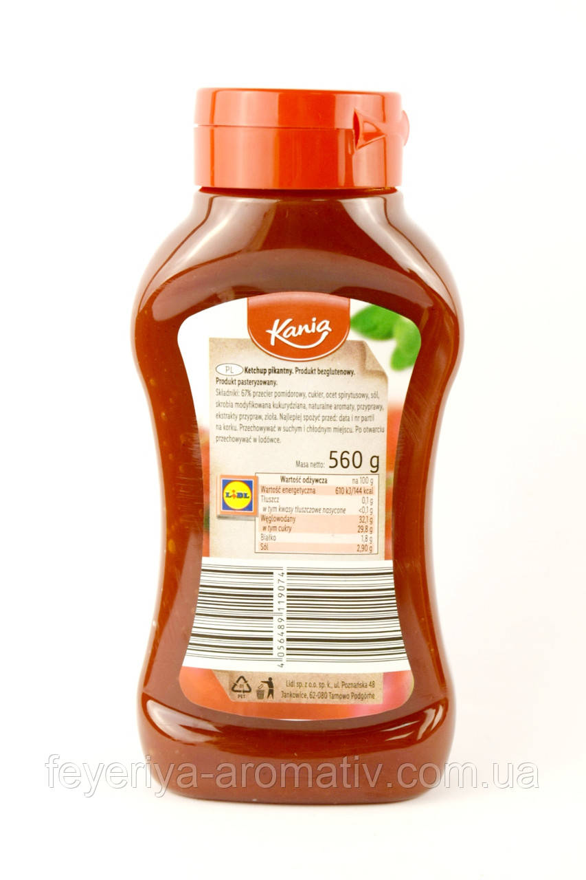 Кетчуп Kania Ketchup Pikantny 560 г Німеччина продаж, ціна у Луцьку