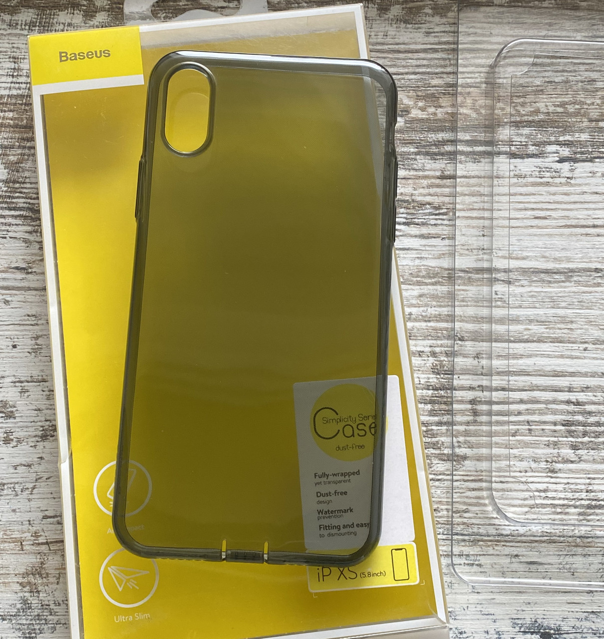 Силіконовий чохол Baseus Simplicity для iPhone X XS