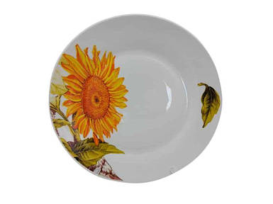 Тарілка кругла мілка №9 d=220мм Соняшник (12шт в уп.) 5705 ТМ VITOL FG