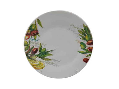 Тарілка обідня №9 d=220мм Оливки (12шт в уп.) 17-197 ТМ VITOL FG
