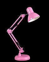 Лампа настільна офісна для манікюру затискачем Рожева лампа на струбцині та на підставці, лампа для школяра NSM-800A