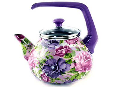 Чайник нержавіюча сталь емаль 2,2л бак ручка Анжеліка (Т)1154 00072620 ТМ INTEROS FG