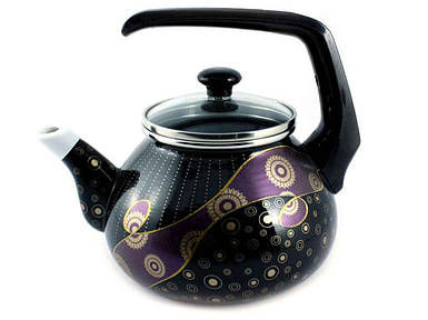 Чайник нержавіюча сталь емаль 2,2л бак ручка Чумацький шлях фіолетовий (Т)60572Е 00074025 ТМ INTEROS FG