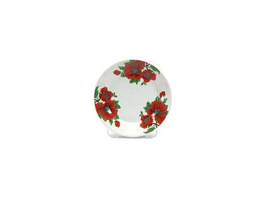 Тарілка мілка №7 d=175мм Маки 8866/3110 (12шт. в уп) ТМ INTEROS FG