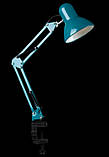 Лампа настільна офісна для манікюру затискачем Синя лампа на струбцині та на підставці, лампа для школяра NSM-800A, фото 2