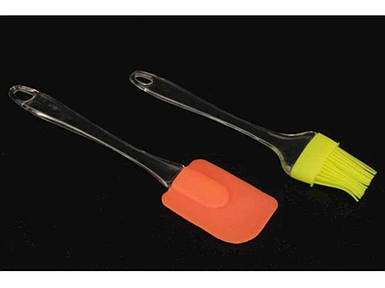 Набір силіконовий 2 предмети(лопатка, пензлик) 0643 ТМ А-ПЛЮС FG