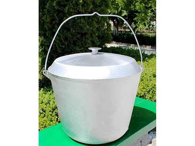 Казан рибальський/туристичний з кришкою 12,00л ТМ ПОЛІМЕТ FG