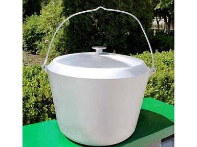 Казан рибальський/туристичний з кришкою 10,00л ТМ ПОЛІМЕТ FG