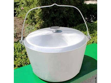 Казан рибальський/туристичний з кришкою 8,00л ТМ ПОЛІМЕТ FG