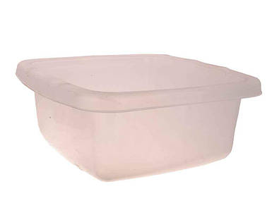 Миска пластикова 4л Онікс біла прозора ТМ КОНСЕНСУС FG