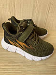 Кросівки JongGolf 10172-дитячі стильні для хлопчика, на липучці, колір хакі, розміри 28,29 Якість!, фото 2