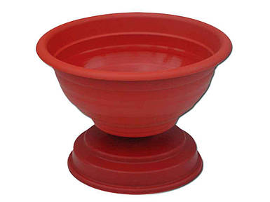 Вазон для квітів 4,5л 300мм на ніжці теракот ТМ КОНСЕНСУС