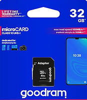 Карта памяти Goodram microSDXC 32GB UHS-I class 10 + adapter SD (M1AA-0320R12)