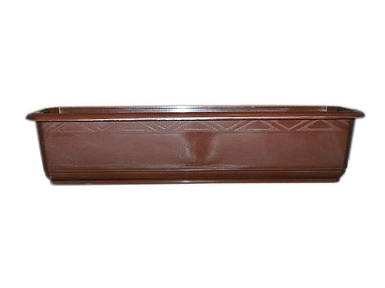Ящик Кашпо балконне для квітів No1 690х180х154мм коричневий. ТМ КОНСЕНСУС FG
