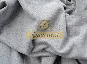 Тканина трикотаж лакоста (Поло) світло-сірий меланж