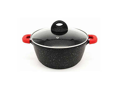 Казан алюмінієвий круглий 3,2 л МАРМУР Індукц. 1525 ТМ А-ПЛЮС FG