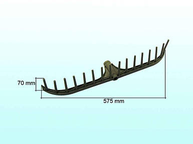 Граблі садові (дачні) пластиковий16-ти зуб.L=70мм (Україна) ТМ АНДРУК FG
