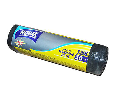Пакети для сміття 120л.10шт 7343 ТМ NOVAX FG