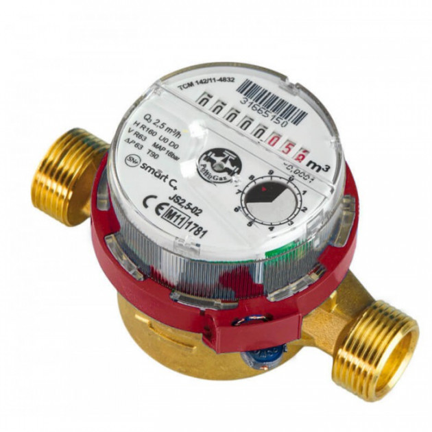 Лічильник гарячої води 1/2" JS 90 SMART C+(R 160) Powogaz (Польща)