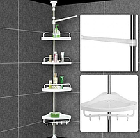 Кутова полиця для ванної кімнати Multi Corner Shelf, висота 2.6 м R_1528