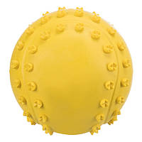 Игрушка для собак Trixie Мяч игольчатый с пищалкой d=9 см (резина, цвета в ассортименте)